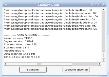 Scanergebnis